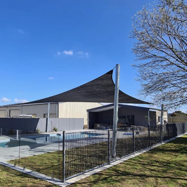 Shade Sail Over Pool